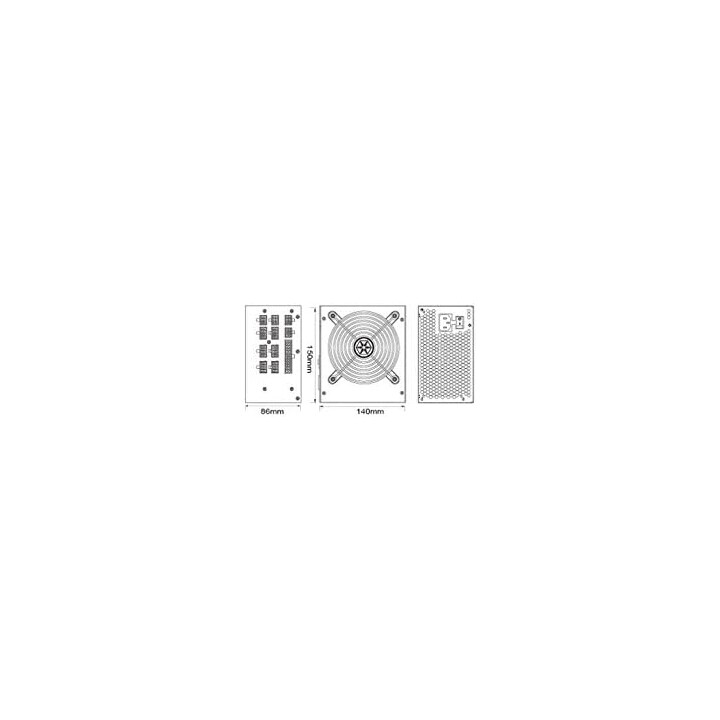 SilverStone SST-ST85F-PT Strider 80 PLUS Platinum, modular - 850 Watts