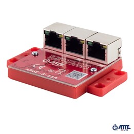 ATTE XPOE-3-11A Switch PoE 3 portas 10/100 Mbps Vermelho