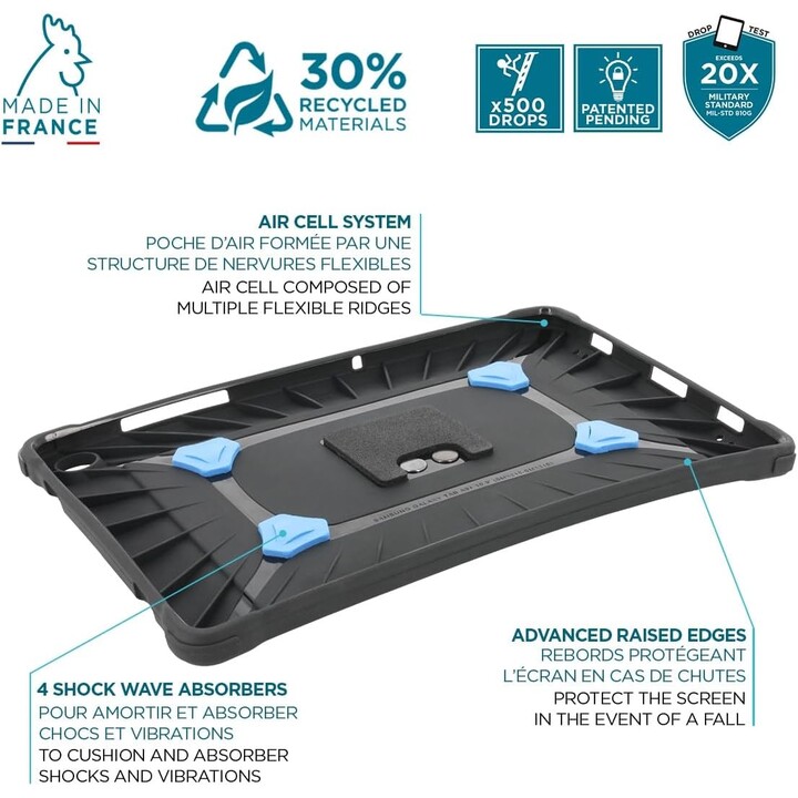 Capa+alça de mão 360° galaxy tab a9+
