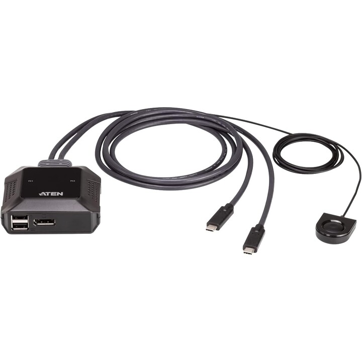 Comutador KVM ATEN US3312 2P USB-C 4K DP