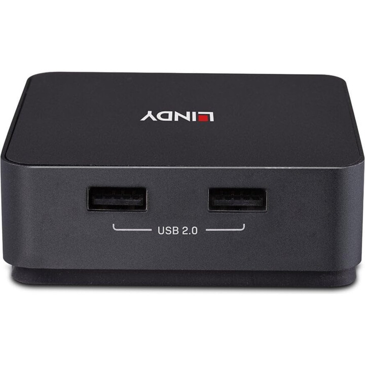Lindy 2-Port Dual Typ-C 4K60 HDMI KVM-Switch