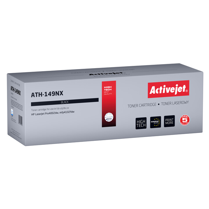 Activejet toner ATH-149NX (sustitución HP 149X W1490X; Supreme; 9500 páginas; negro)
