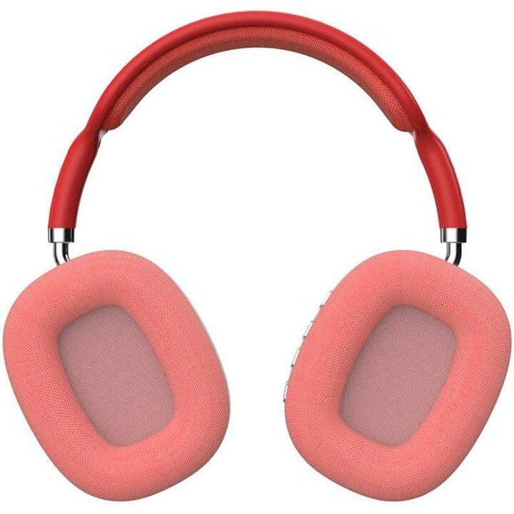 Cool auriculares stereo bluetooth cascos active max rojo-rosa