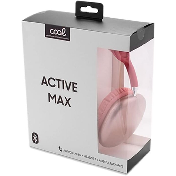 CASQUE BLUETOOTH STÉRÉO COOL CASQUE ACTIVE MAX ROUGE-ROSE