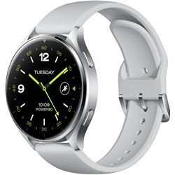 Xiaomi Watch 2 Plata - Reloj inteligente con NFC y GPS