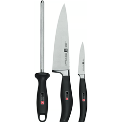 Set of 2 knives + sharpener ZWILLING Five Star 30114-000-0