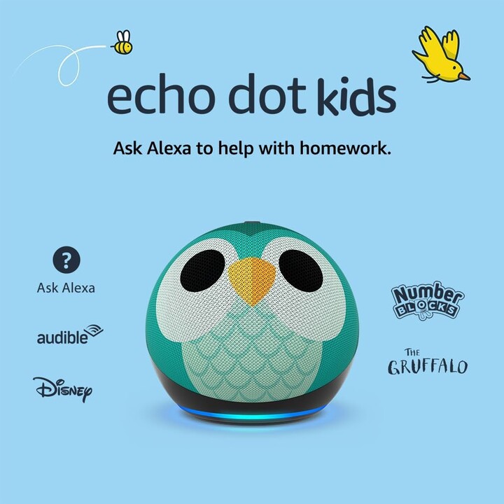 Amazon Echo Dot Kids (5.Generation), Eule