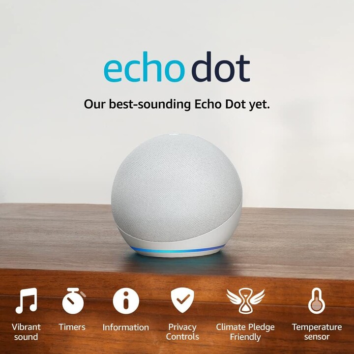 Amazon Echo Dot 5. Gen Weiß – Alexa Smart Speaker