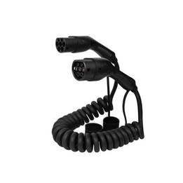 Defenzo Spiro AC11 Ladekabel für Elektroautos Typ 2 auf Typ 2 11 kW 5 m Schwarz
