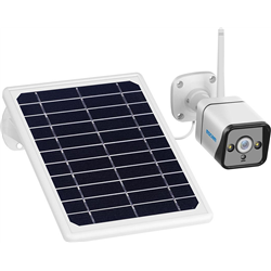 Escam QF120 2MP 1080p Wifi Nachtsicht Solarpanel Weiß - Überwachungskamera