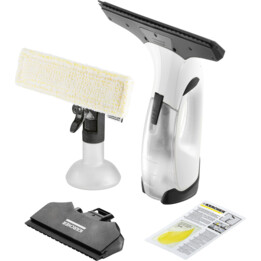 Karcher WV 2 Plus N, Limpiacristales Eléctrico 100ml con Autonomía de Batería para Limpieza de Ventanas y Espejos, Blanco