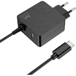 Caricatore da muro USB-C Ewent ew3979 con DP 45W + porta USB-A
