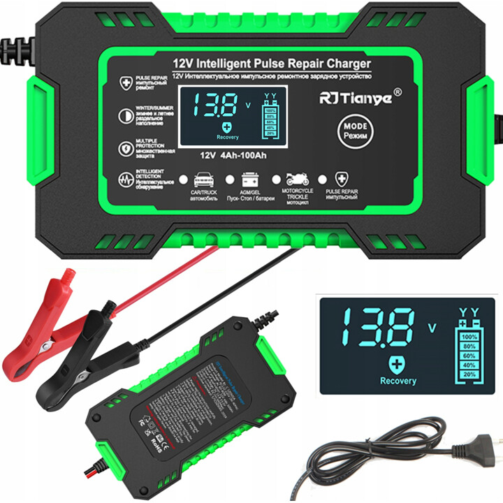 Freedconn Cargador De Batería Rj Tianye Rj-C 120501A 12V 6A