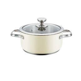 HAEGER Pastel Pot 18H casserole avec couvercle 18 cm beige