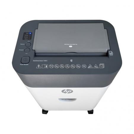 HP ONESHRED Auto Shredder 100CC blanco/gris