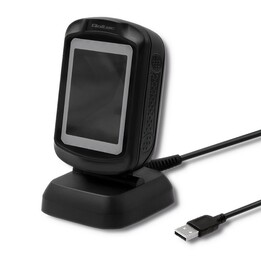 Qoltec 50864 Lecteur de codes 1D et 2D stationnaire | USB