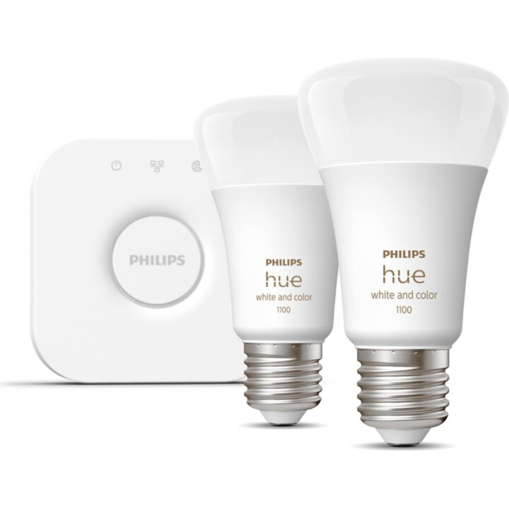 Philips Hue HueWCA Kit de inicio 2 piezas 11 W Luz blanca y de colores 2000K-6500K