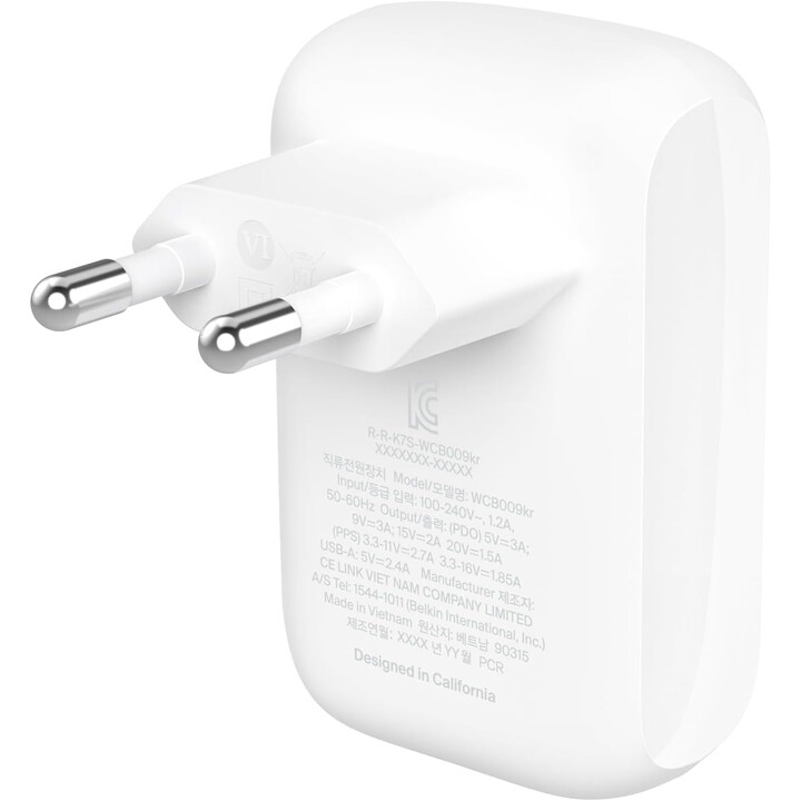 BELKIN DOUBLE WALL CHARGER USB-C USB-A 42W