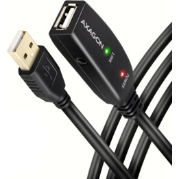 Cabo de extensão USB 2.0 ativo AXAGON ADR-215, USB-A macho/fêmea - 15m