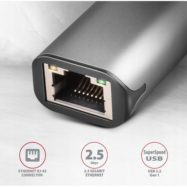 Axagon Ade-25Rc Câble adaptateur réseau USB 3.2 USB Type C Rj45