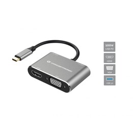 CONCEPTRONIC DOCKING USB-C 3.2 GEN 1, 4 IN 1