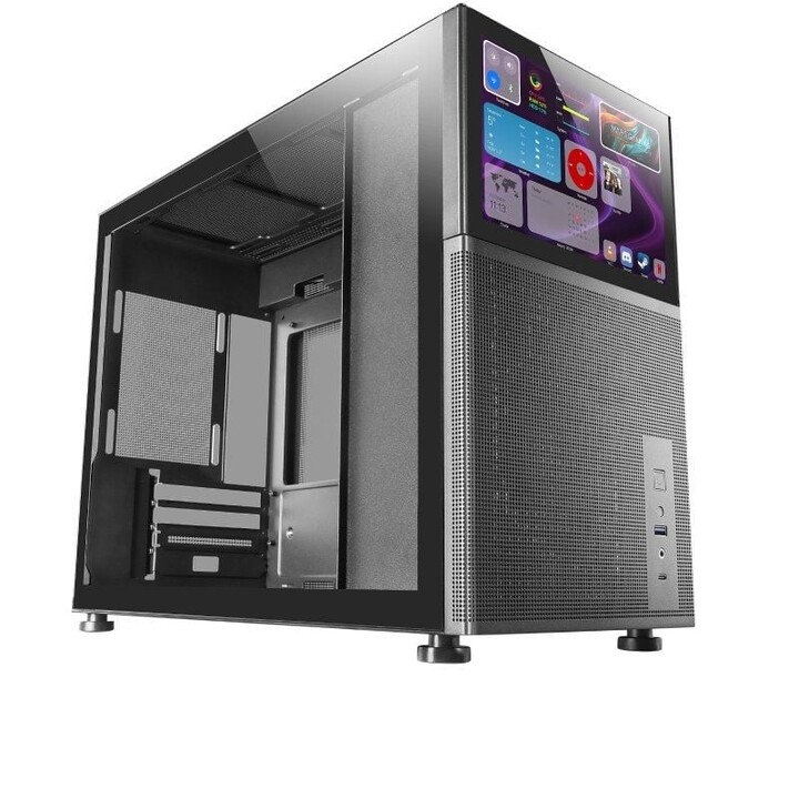Mars Gaming Minitower Gaming Box MC-LCD/schermo IPS da 8