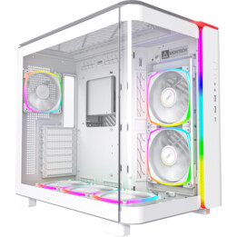 Montech KING 95 PRO Midi-Tower, verre trempé, ARGB - blanc