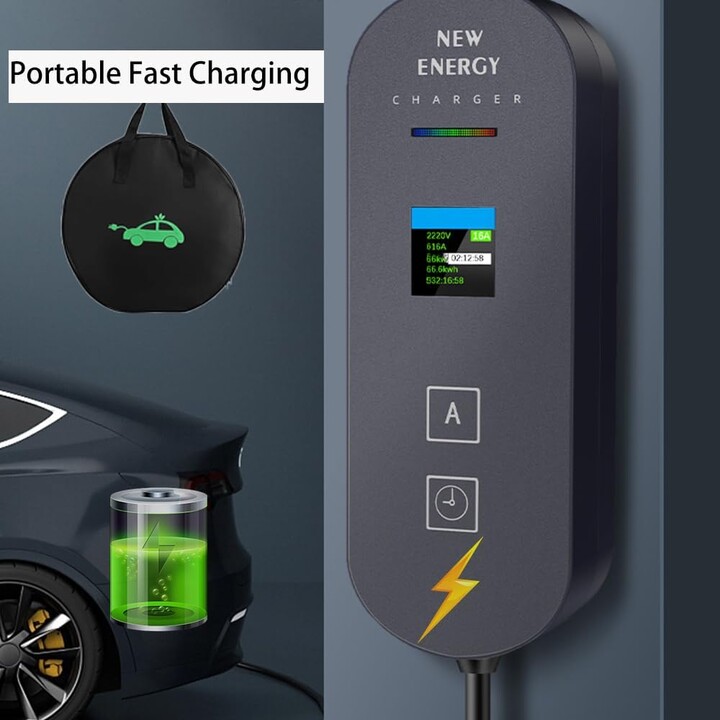 Cargador de Coche Eléctrico EV 32A/7.0KW/5M sin Cabezal de Enchufe