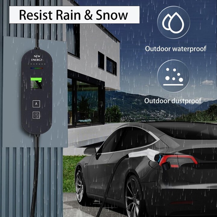 Cargador de Coche Eléctrico EV 32A/7.0KW/5M sin Cabezal de Enchufe