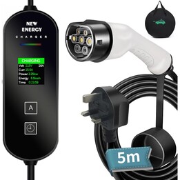 Carregador de Carro Elétrico EV 16A/3.5KW/5M com Cabeçote de Tomada