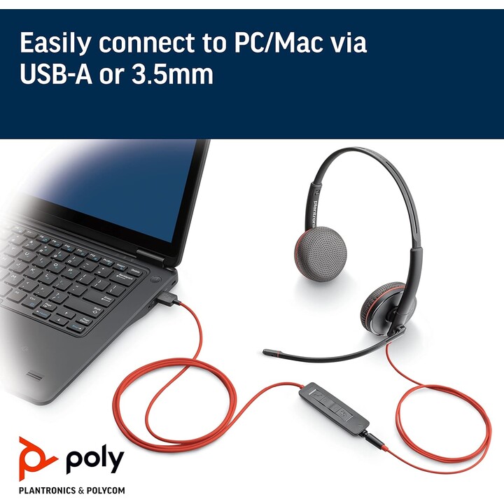 Poly BW 3225 Stereo USB-A HS (Bulk)