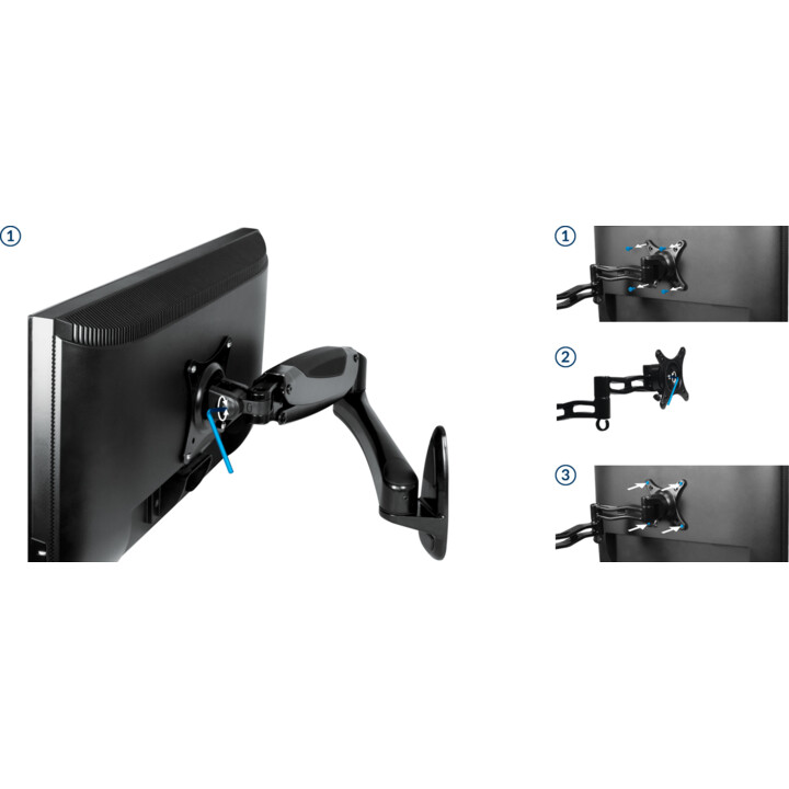 Suporte para monitor Arctic W1-3D, ajustável em 3D
