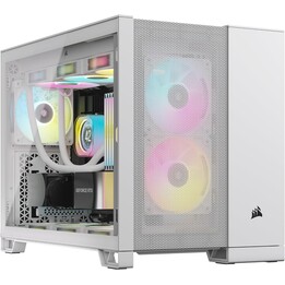 Gabinete Micro-ATX Corsair 2500D Airflow, Vidro Temperado - Branco