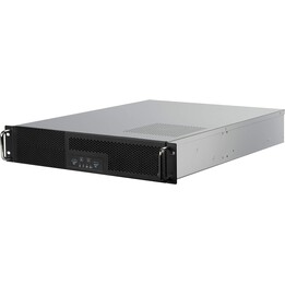 SilverStone RM23-502 Rackmount Server Chassis, ATX, USB 3.0 - 2U - black