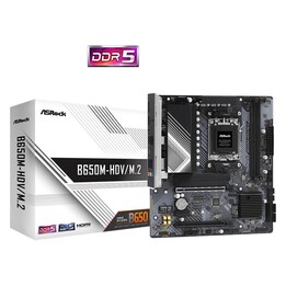 ASRock B650M-HDV/M.2, AMD B650 Mainboard - Sockel AM5, DDR5