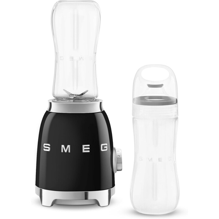 Mixeur en verre style années 50 Smeg noir pbf01bleu
