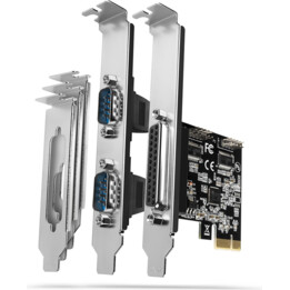 AXAGON PCEA-PSN PCIe Adapter with 1x Parallel + 2x Serial Ports - ASIX AX99100 Chipset