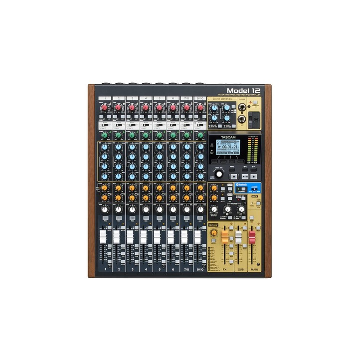 Tascam Model 12 12 canaux 20 - 20000 Hz Noir, Bois