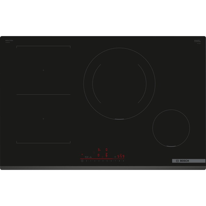 Bosch Series 6 Induction hob pvs831hb1e 80 cm 4 zones noires