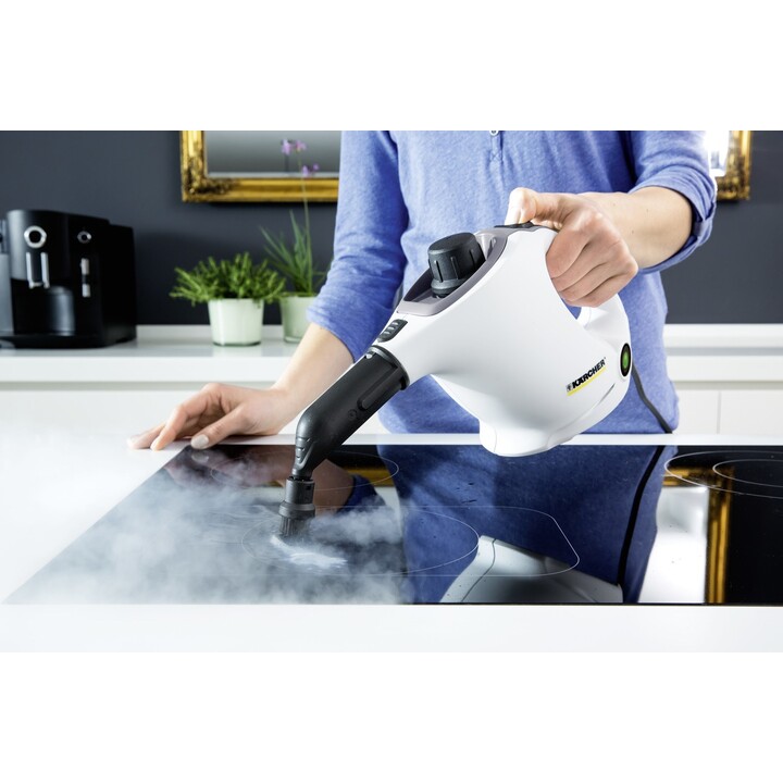 Kärcher SC 1 Nettoyeur vapeur traineau 1200 W Noir, Blanc