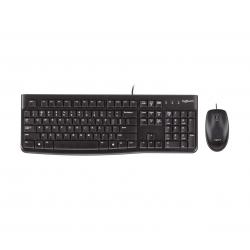Logitech Desktop MK120 teclado Ratón incluido USB QWERTY Inglés del Reino Unido Negro