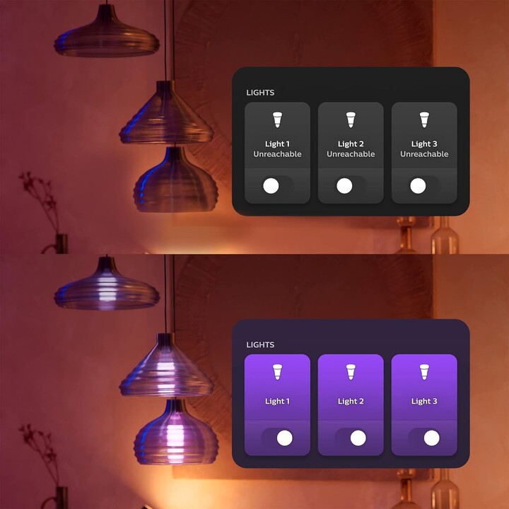 Philips Hue Wall Pacote duplo de módulo de comutação Permite acessibilidade contínua de lâmpadas Hue