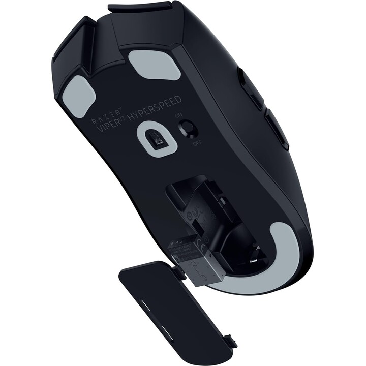 Mouse da gioco Razer Viper V3 Hyperspeed da 2,4 GHz, wireless Bluetooth nero