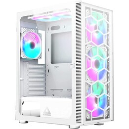 Montech X3 Glass Midi-Tower, RGB, Tempered Glass - white
