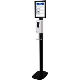 APPROX STSANITIZER02 gel dispenser stand black