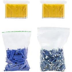 Qoltec LC/PC Fiber Optic Connectors | Singlemode | 2.0mm | Mounting kit | 200pcs.