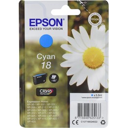Epson 18 cyan cartridge xp-102 xp-202 xp-205 xp-302 xp-305 xp-402 xp-405