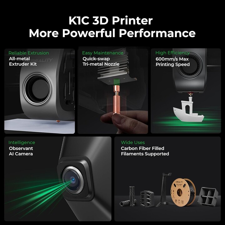 Creality K1C - Impressora FDM