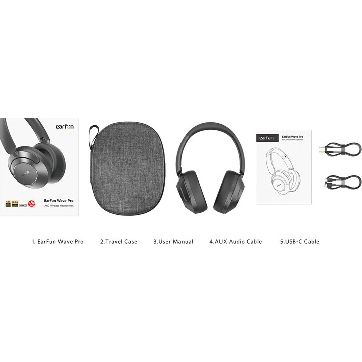 EarFun Wave Pro Negro - Auriculares Inalámbricos