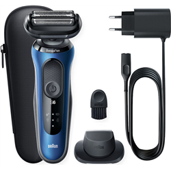 Rasoir électrique Braun Series 6 61-B1200s SensoFlex Wet/Dry Noir/Bleu